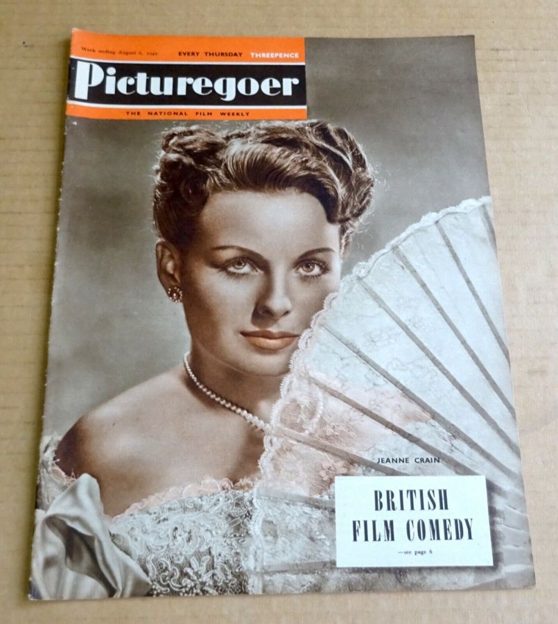 PICTUREGOER magazine side cover Issue 744  Weekly 6 August 1949