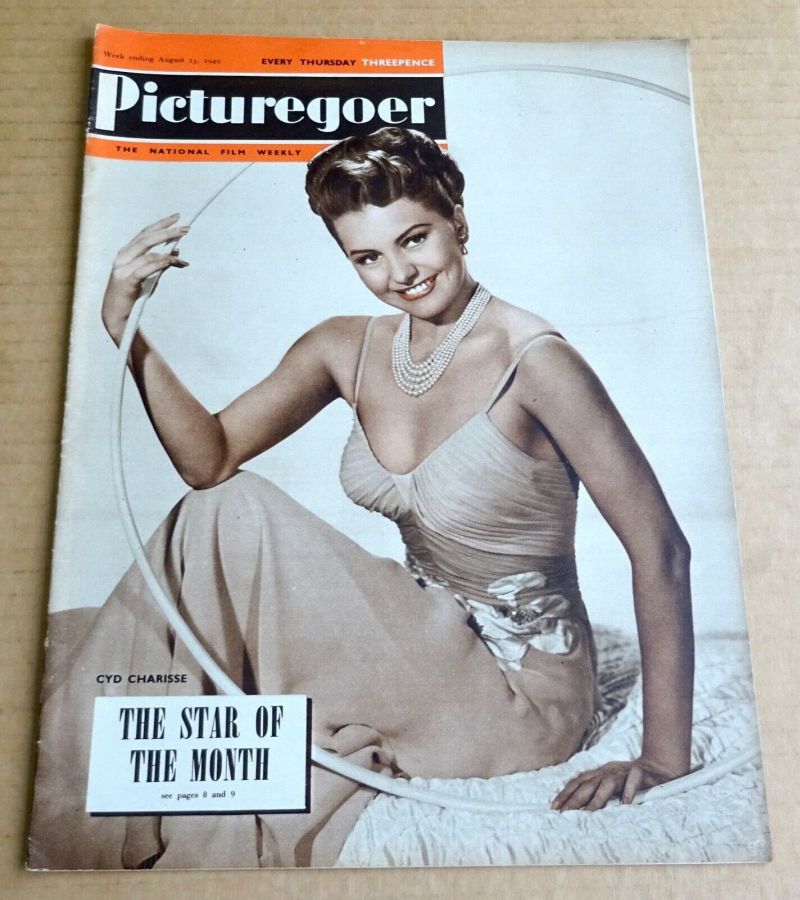 PICTUREGOER magazine side cover Issue 745  Weekly 13 August 1949