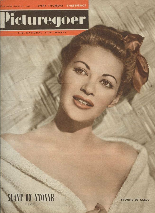 PICTUREGOER magazine side cover Issue 747  Weekly 27 August 1949