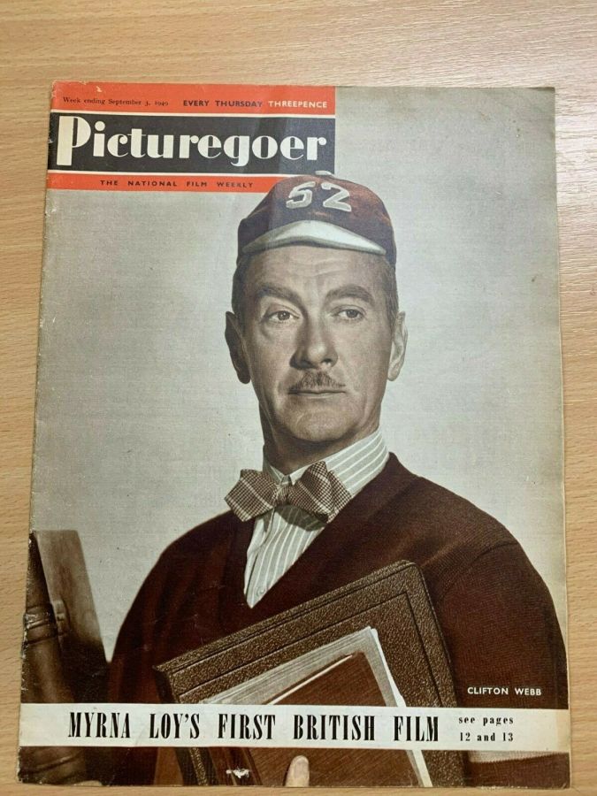 PICTUREGOER magazine side cover Issue 748  Weekly 3 September 1949