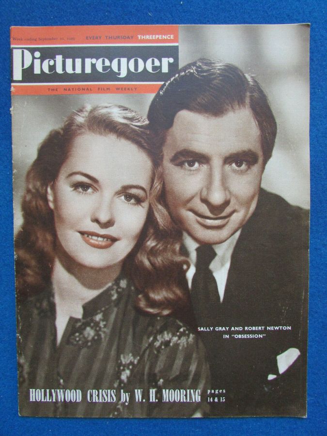 PICTUREGOER magazine side cover Issue 749  Weekly 10 September 1949