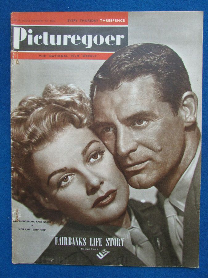 PICTUREGOER magazine side cover Issue 751  Weekly 24 September 1949