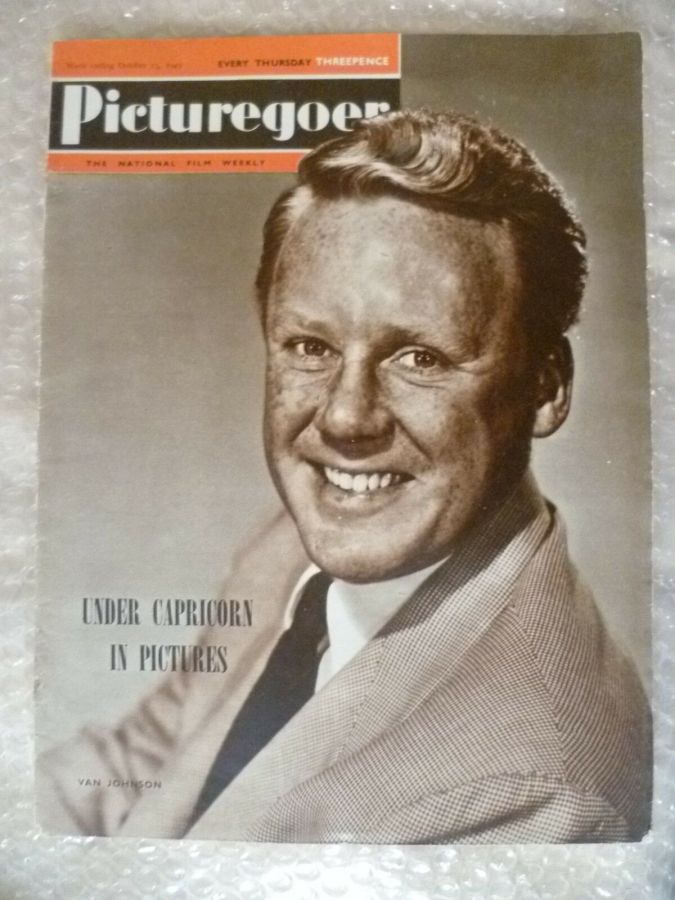PICTUREGOER magazine side cover Issue 754  Weekly 15 October 1949