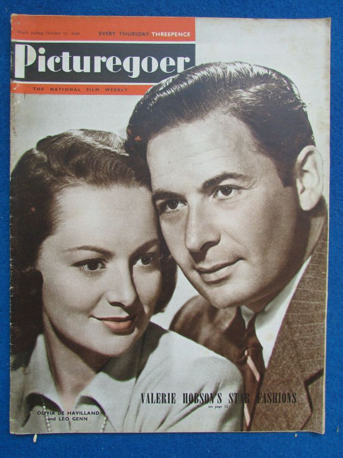 PICTUREGOER magazine side cover Issue 755  Weekly 22 October 1949