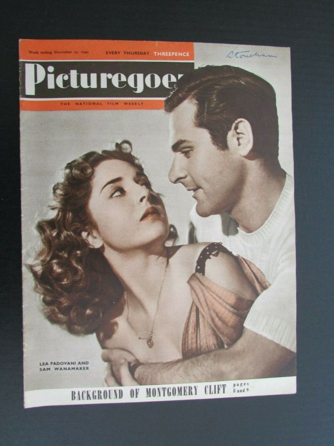 PICTUREGOER magazine side cover Issue 759  Weekly 19 November 1949