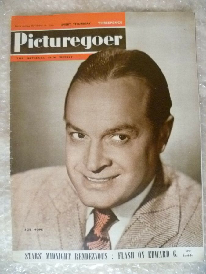 PICTUREGOER magazine side cover Issue 760  Weekly 26 November 1949
