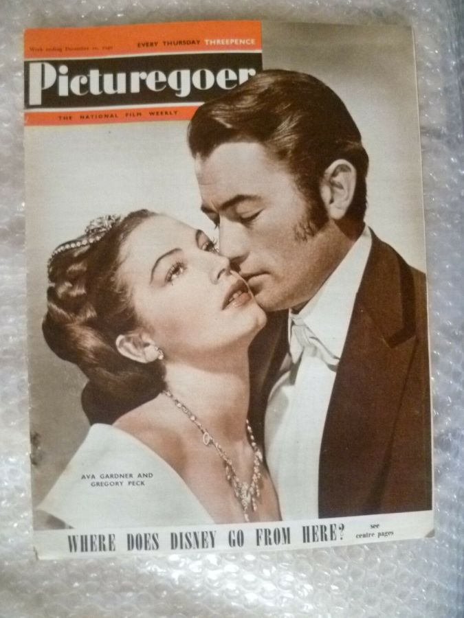 PICTUREGOER magazine side cover Issue 762  Weekly 10 December 1949