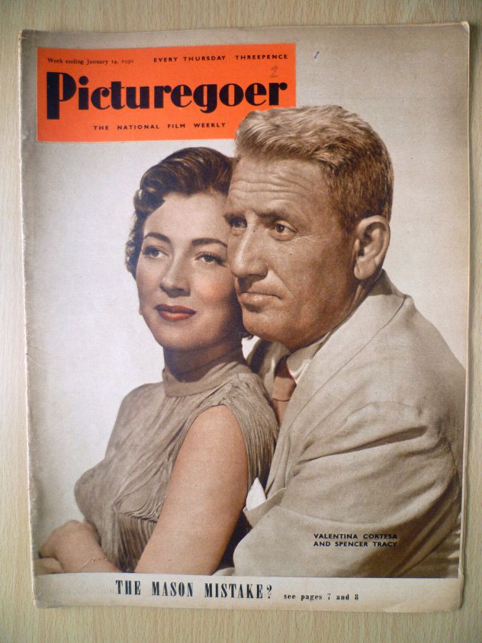PICTUREGOER magazine side cover Issue 767  Weekly 14 January 1950