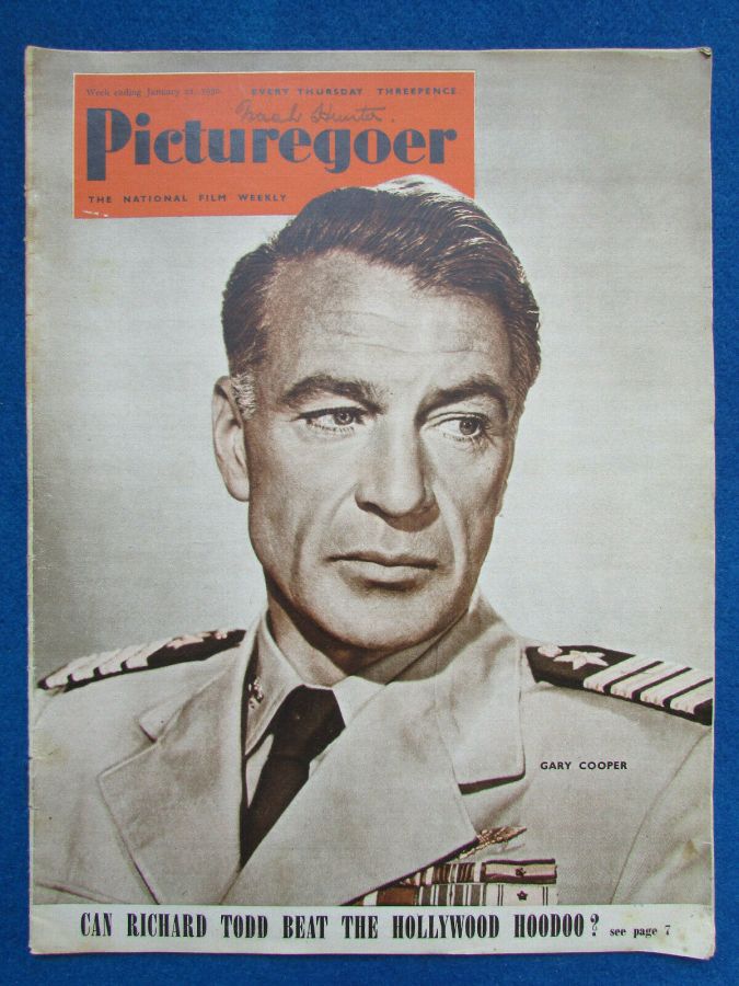 PICTUREGOER magazine side cover Issue 768  Weekly 21 January 1950
