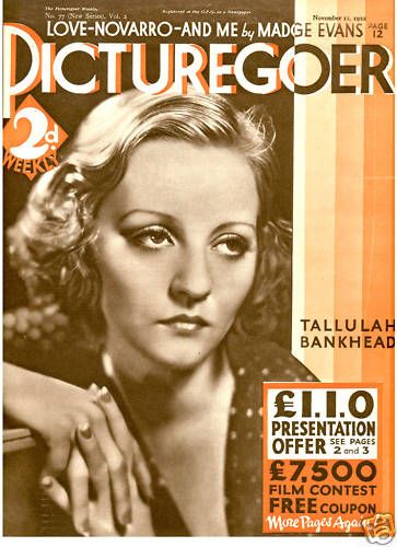 PICTUREGOER magazine side cover Issue 77  Weekly 12 November 1932