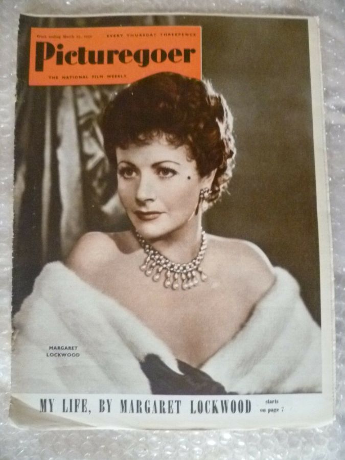 PICTUREGOER magazine side cover Issue 777  Weekly 25 March 1950
