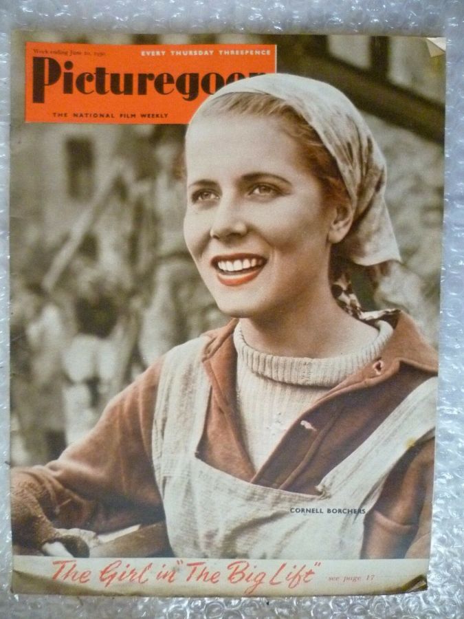 PICTUREGOER magazine side cover Issue 788  Weekly 10 June 1950