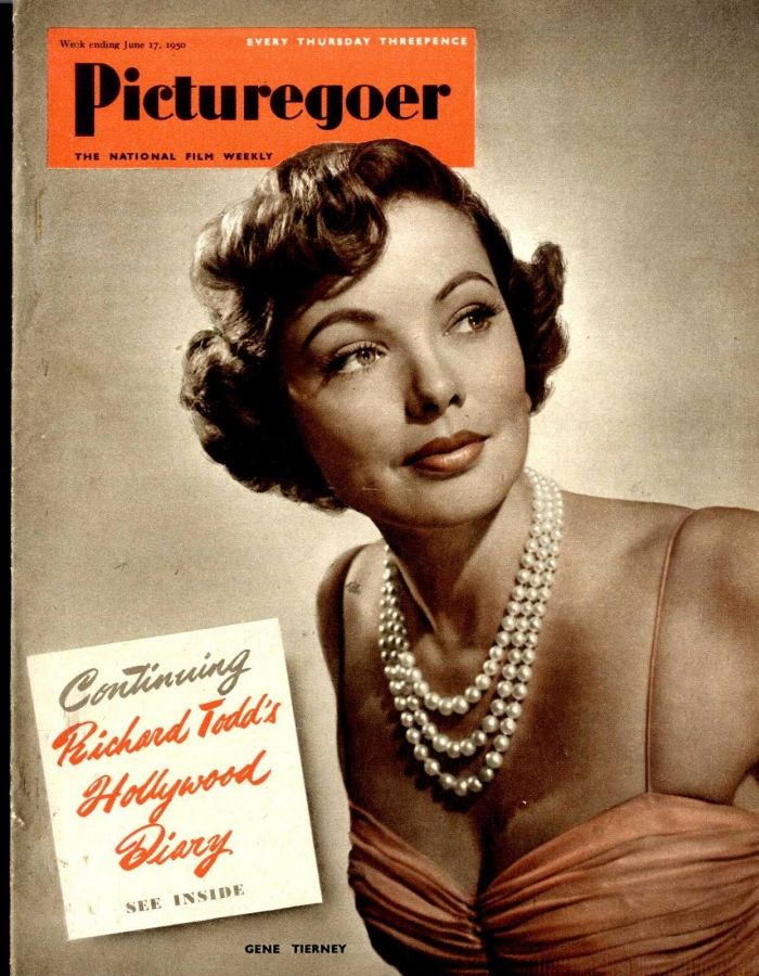 PICTUREGOER magazine side cover Issue 789  Weekly 17 June 1950