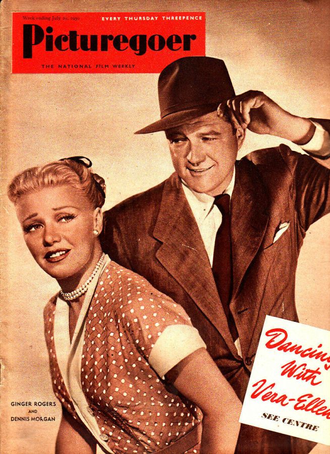 PICTUREGOER magazine side cover Issue 795  Weekly 29 July 1950