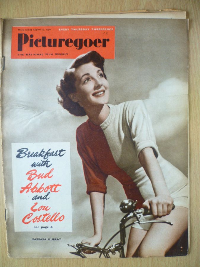 PICTUREGOER magazine side cover Issue 798  Weekly 19 August 1950