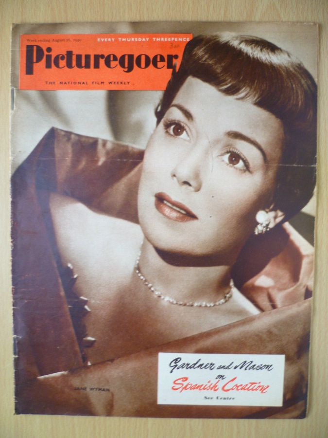 PICTUREGOER magazine side cover Issue 799  Weekly 26 August 1950