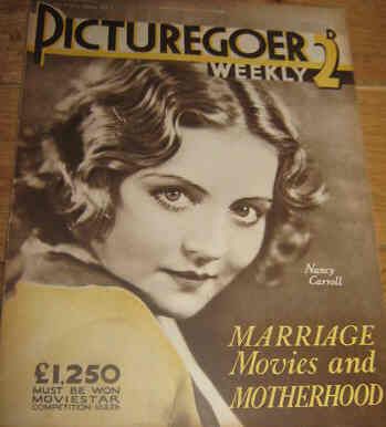PICTUREGOER magazine side cover Issue 8  Weekly 18 July 1931