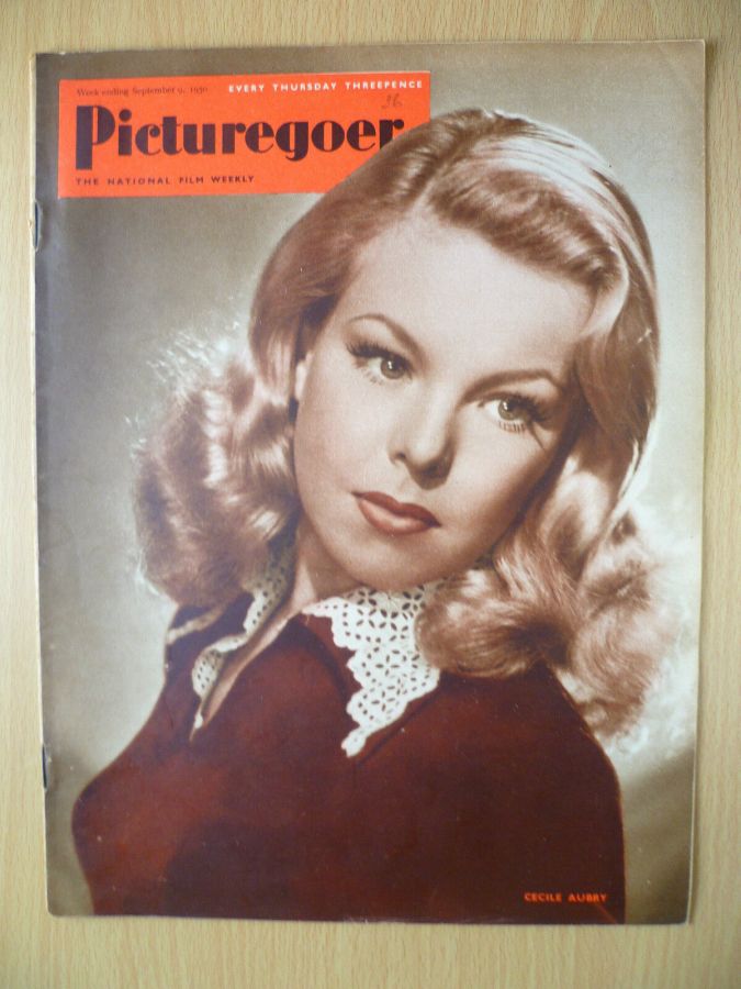 PICTUREGOER magazine side cover Issue 801  Weekly 9 September 1950