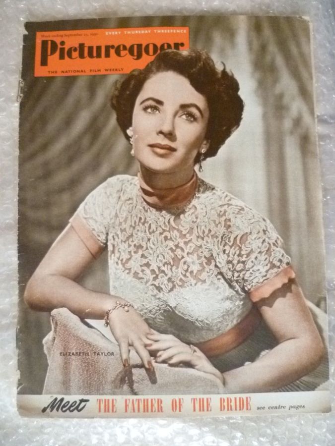 PICTUREGOER magazine side cover Issue 803  Weekly 23 September 1950