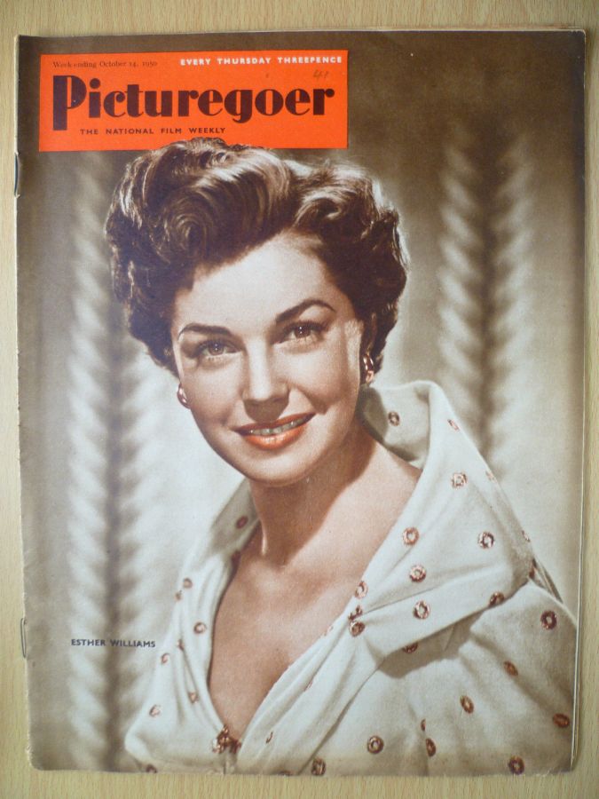 PICTUREGOER magazine side cover Issue 806  Weekly 14 October 1950