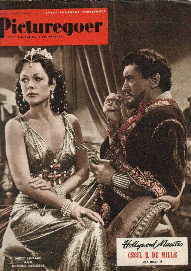 PICTUREGOER magazine side cover Issue 810  Weekly 11 November 1950