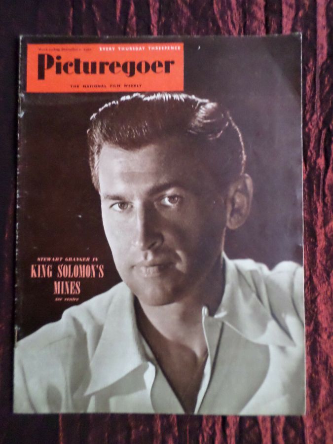 PICTUREGOER magazine side cover Issue 813  Weekly 2 December 1950