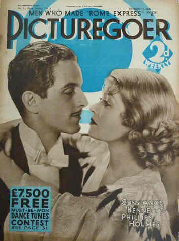 PICTUREGOER magazine side cover Issue 82  Weekly 17 December 1932