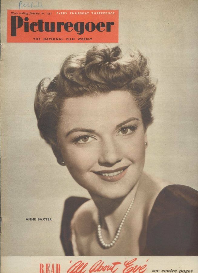 PICTUREGOER magazine side cover Issue 820  Weekly 20 January 1951