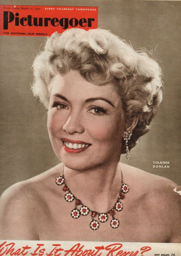 PICTUREGOER magazine side cover Issue 828  Weekly 17 March 1951