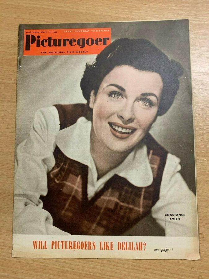PICTUREGOER magazine side cover Issue 829  Weekly 24 March 1951