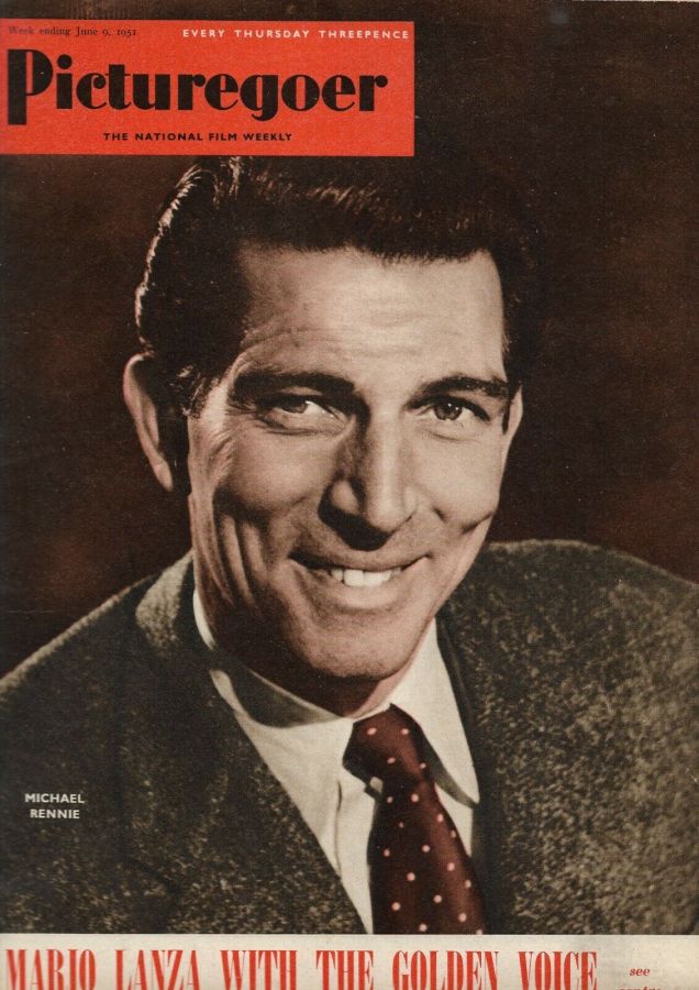 PICTUREGOER magazine side cover Issue 840  Weekly 9 June 1951