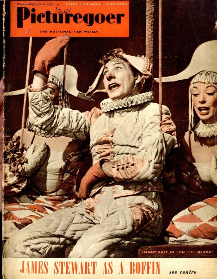 PICTUREGOER magazine side cover Issue 847  Weekly 28 July 1951