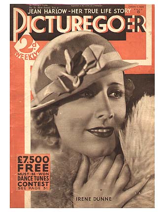 PICTUREGOER magazine side cover Issue 85  Weekly 7 January 1933