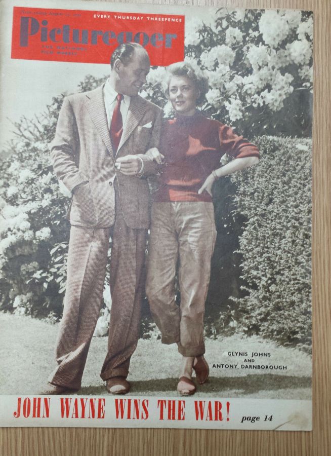 PICTUREGOER magazine side cover Issue 851  Weekly 25 August 1951