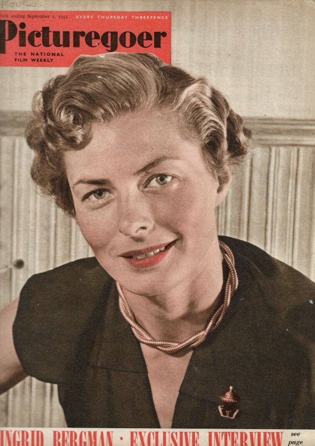 PICTUREGOER magazine side cover Issue 852  Weekly 1 September 1951