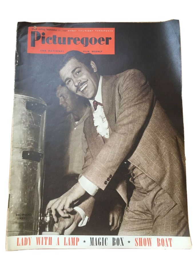 PICTUREGOER magazine side cover Issue 855  Weekly 22 September 1951