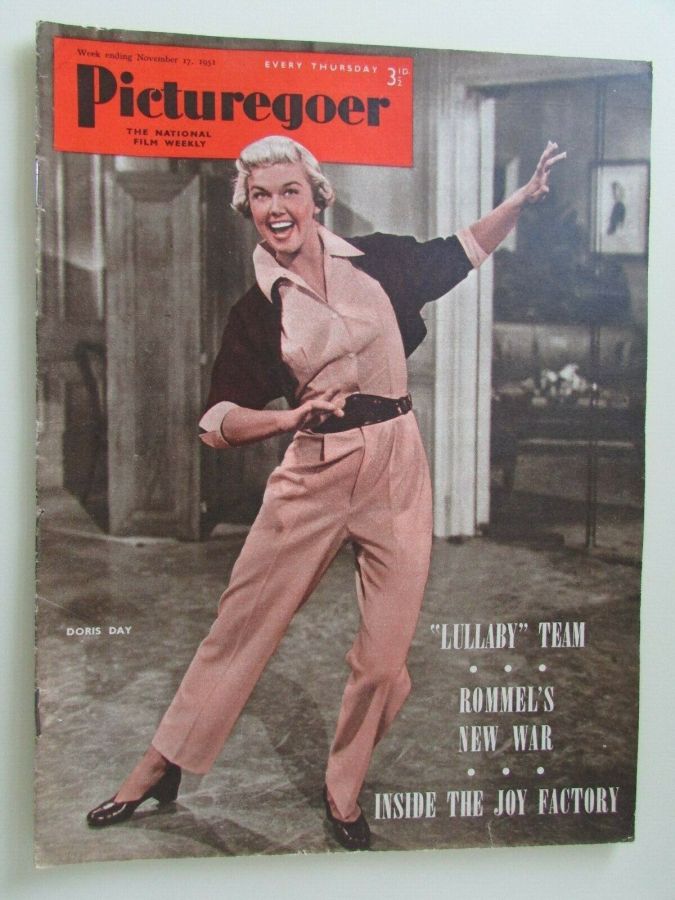 PICTUREGOER magazine side cover Issue 863  Weekly 17 November 1951