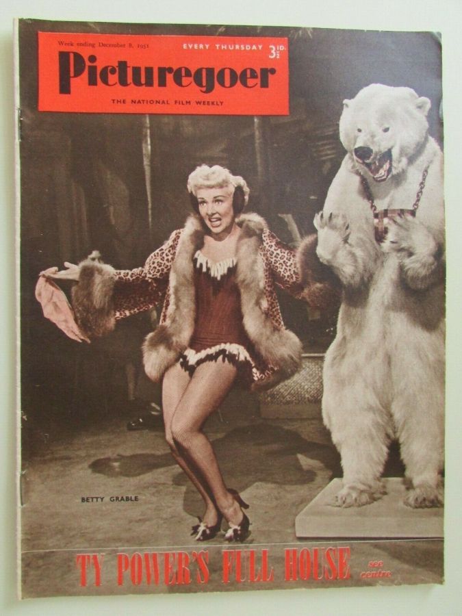 PICTUREGOER magazine side cover Issue 866  Weekly 8 December 1951