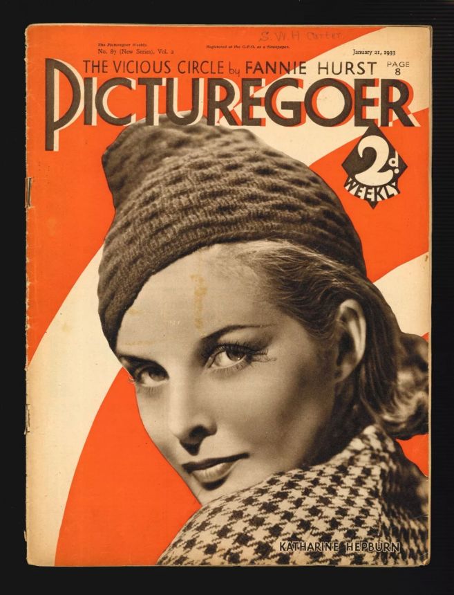 PICTUREGOER magazine side cover Issue 87  Weekly 21 January 1933