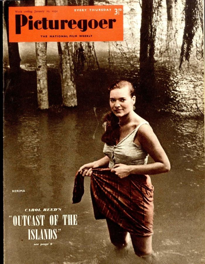 PICTUREGOER magazine side cover Issue 872  Weekly 19 January 1952