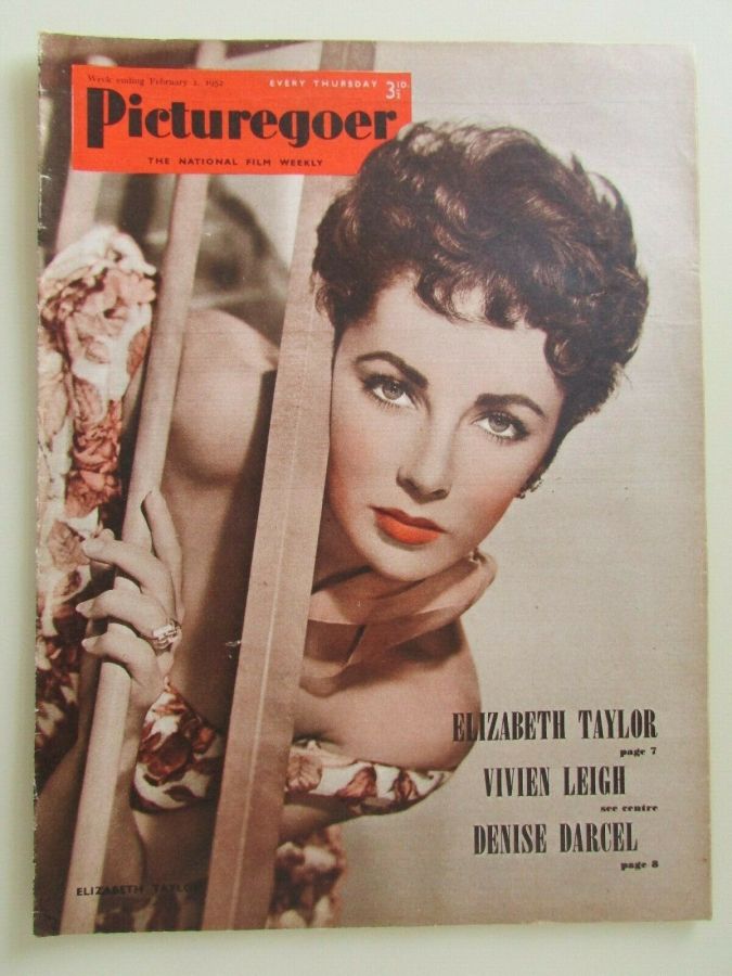 PICTUREGOER magazine side cover Issue 874  Weekly 2 February 1952