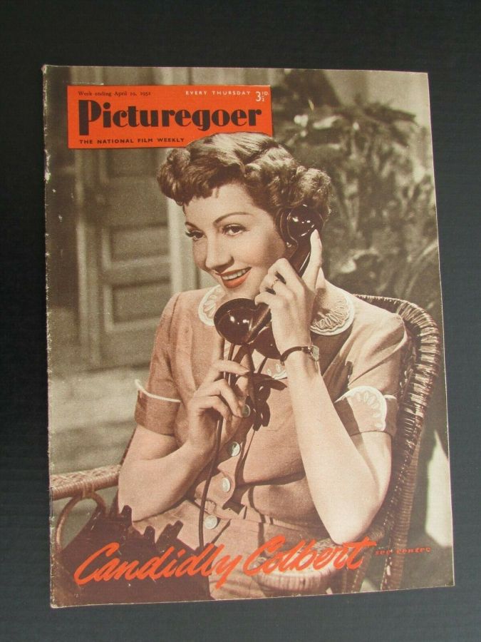 PICTUREGOER magazine side cover Issue 885  Weekly 19 April 1952