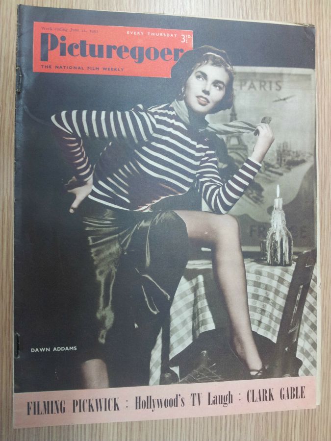 PICTUREGOER magazine side cover Issue 894  Weekly 21 June 1952