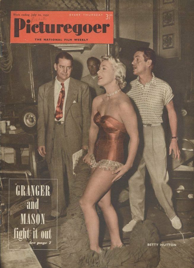 PICTUREGOER magazine side cover Issue 897  Weekly 12 July 1952