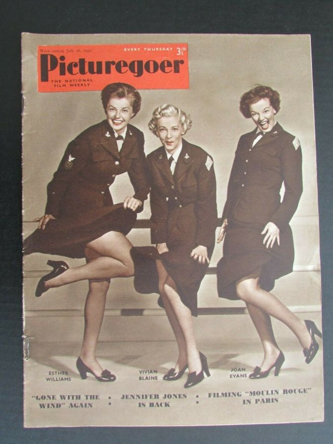 PICTUREGOER magazine side cover Issue 899  Weekly 26 July 1952