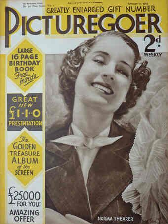 PICTUREGOER magazine side cover Issue 90  Weekly 11 February 1933