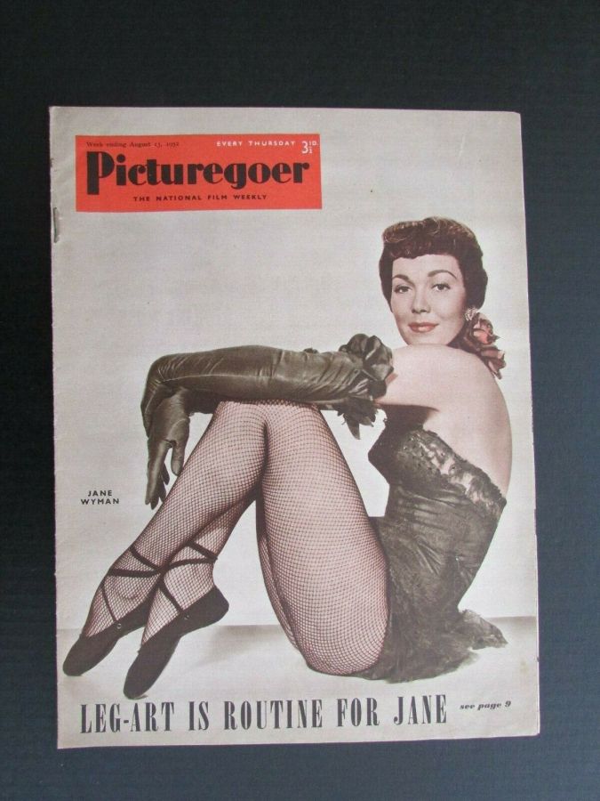 PICTUREGOER magazine side cover Issue 903  Weekly 23 August 1952