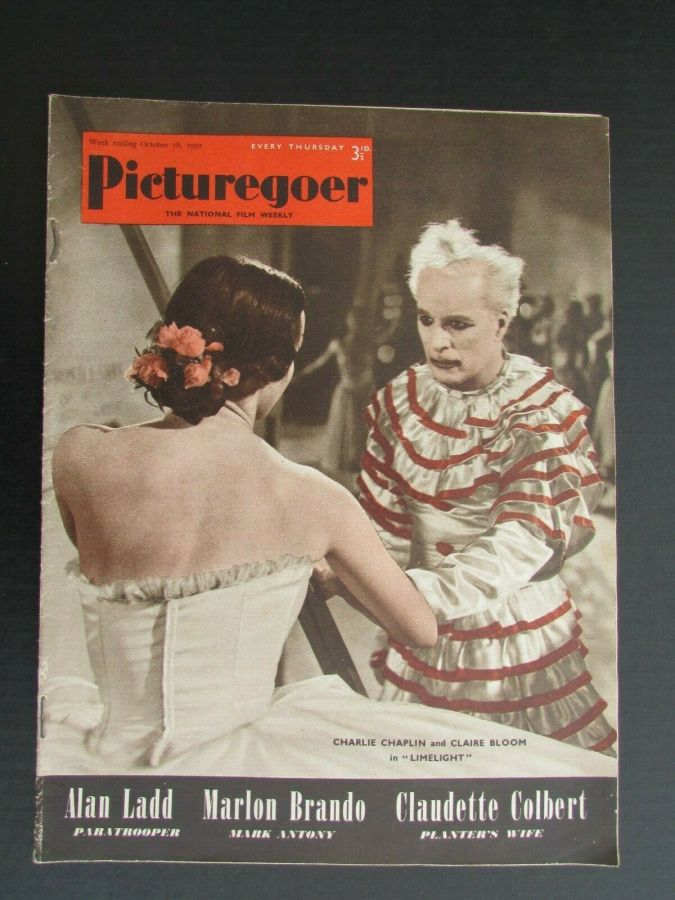 PICTUREGOER magazine side cover Issue 911  Weekly 18 October 1952