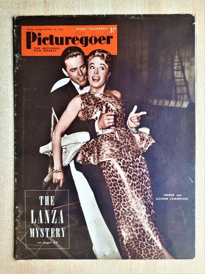 PICTUREGOER magazine side cover Issue 912  Weekly 25 October 1952