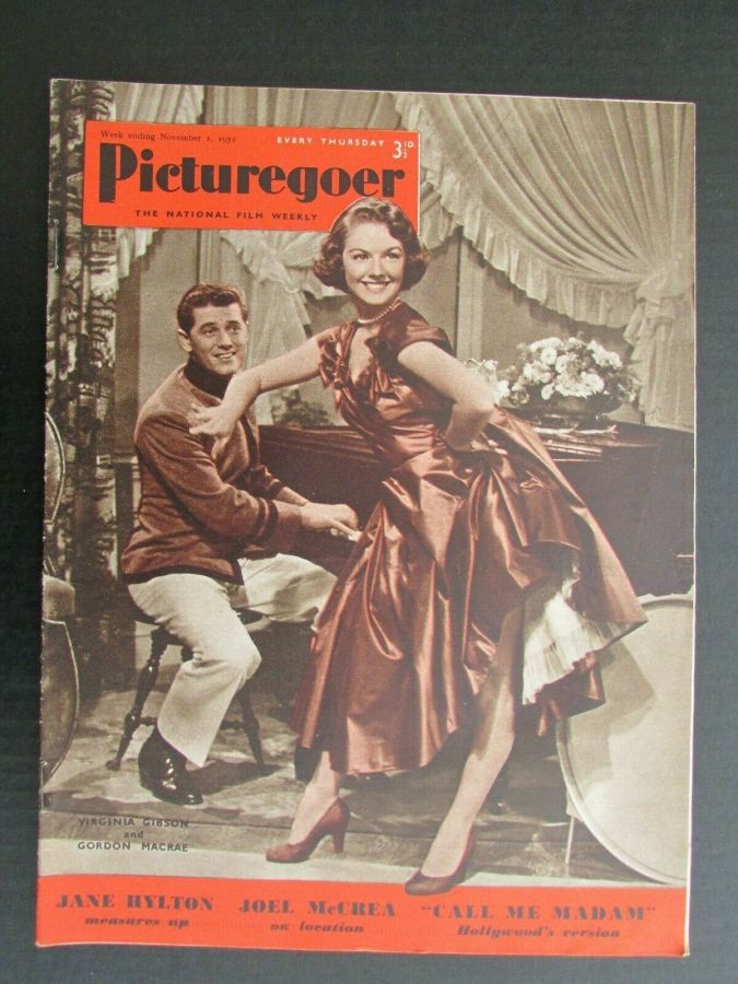 PICTUREGOER magazine side cover Issue 913  Weekly 1 November 1952